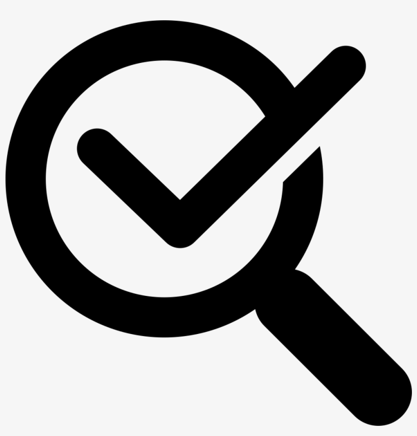 Magnifying Glass With Check Mark Comments - Verification Of Rating Let March 2018, transparent png