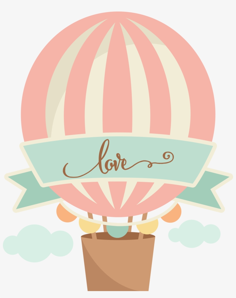 Mkc Lovehotairballoon Svg - Hot Air Balloon Vector Cute, transparent png