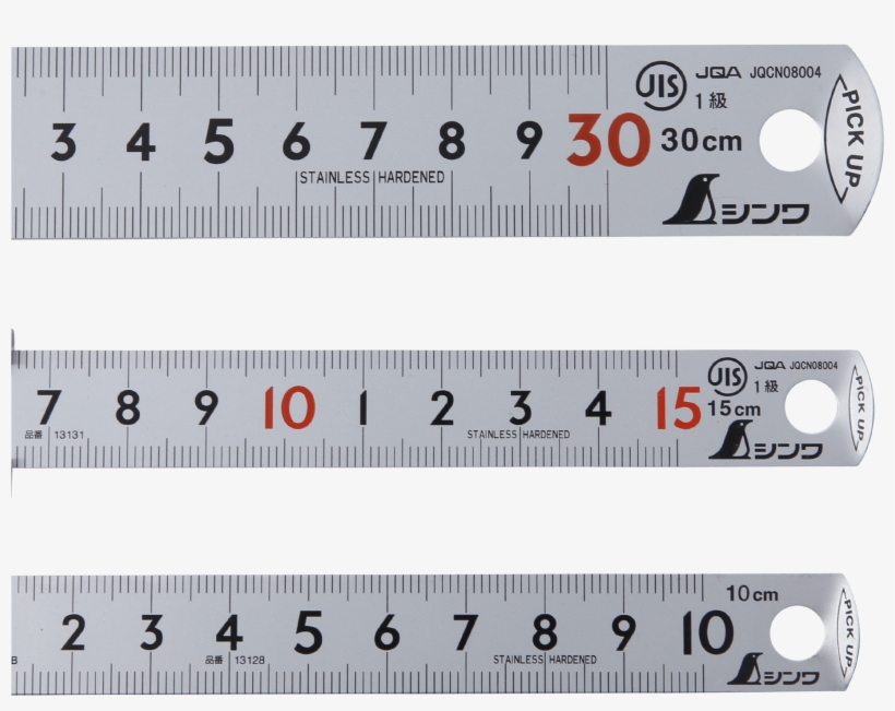 Shinwa 1mm Increment Ruler With Pick Up, transparent png