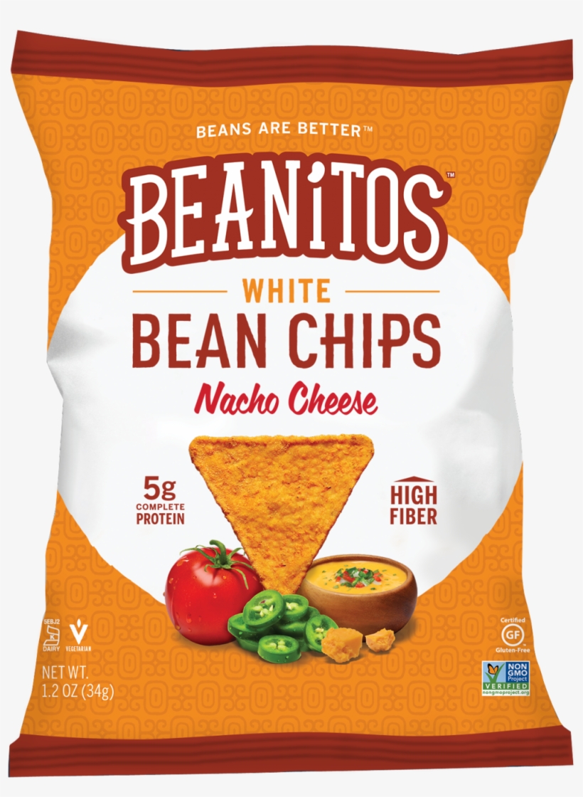 Nachocheese - Beanitos - White Bean Chips Nacho Cheese - 1.2 Oz., transparent png