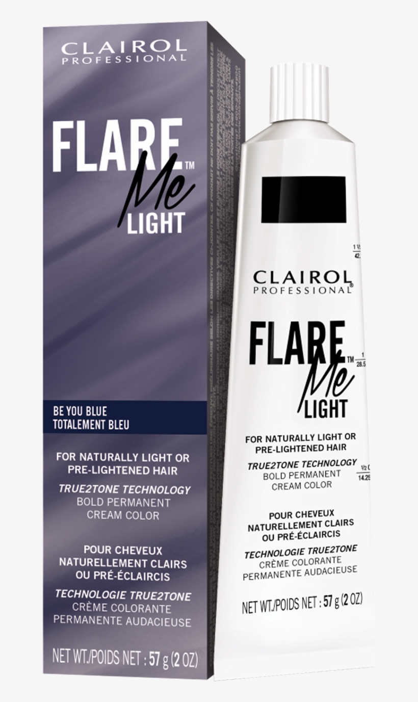 Clairol Professional Be You Blue Permanent Cream Hair - Clairol - Flare Me Power To The Purple 2oz, transparent png