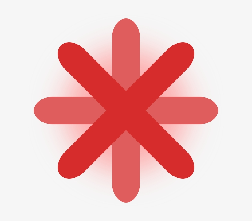 Red, Cross, Design, Ball, Asterisk, Designing - 8 Petal Flower Shapes, transparent png