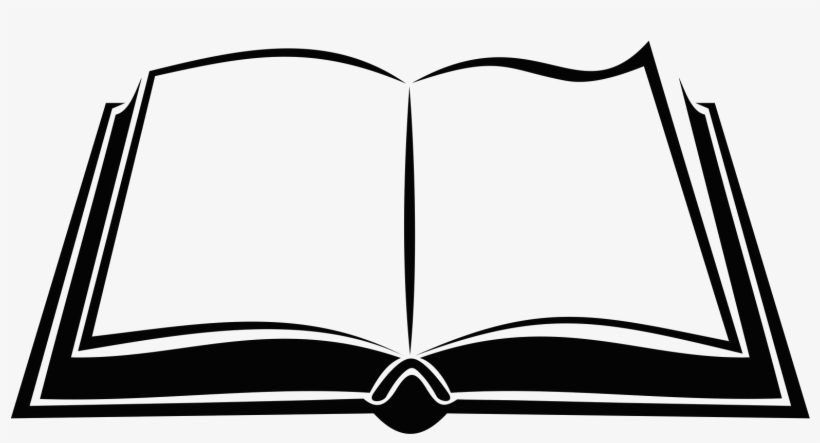 Royalty Free Clip Art - Silueta De Libro Abierto, transparent png