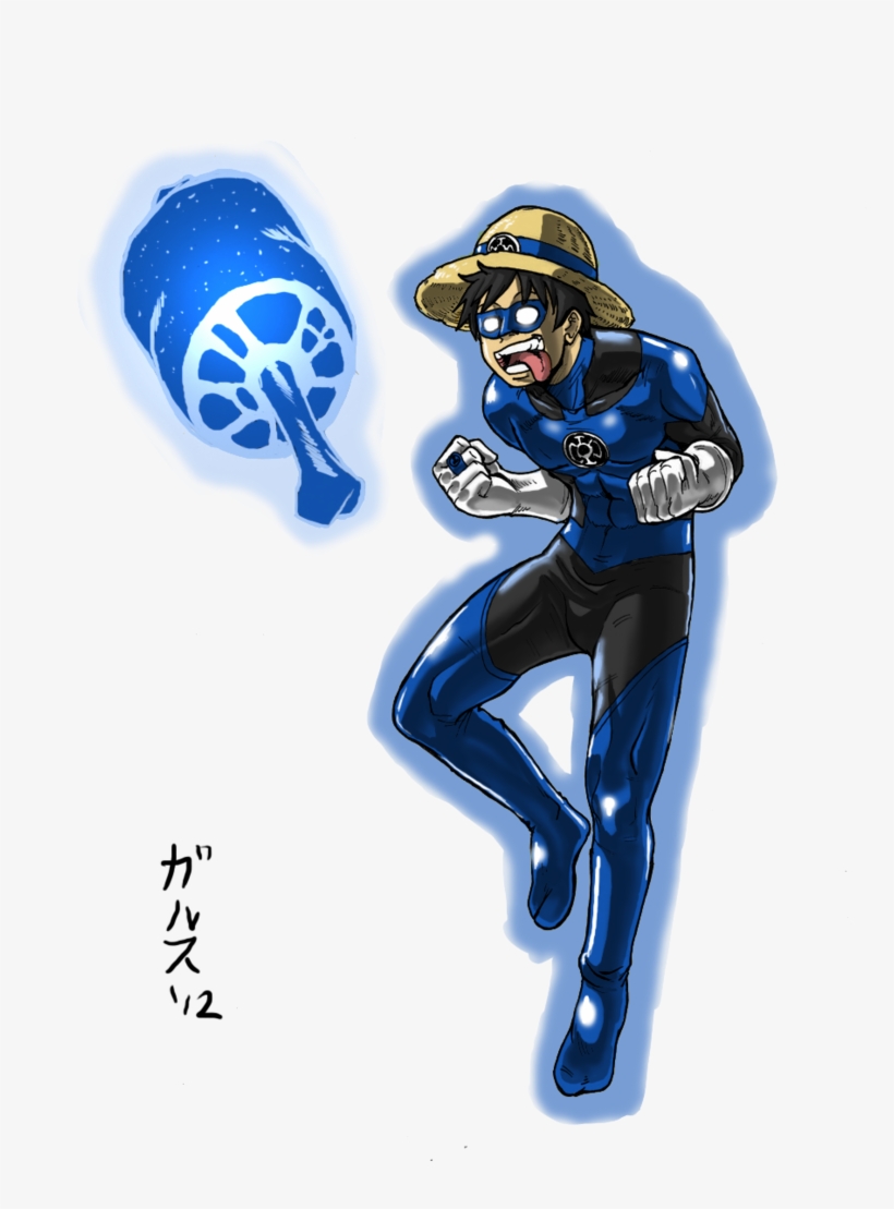 ガ Monkey D - Blue Lantern Fan Art, transparent png