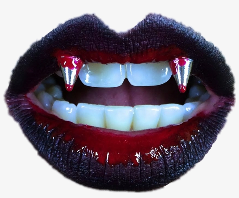 Ftelips Vampirefangstickers Vampirefangs Vampire Blood, transparent png