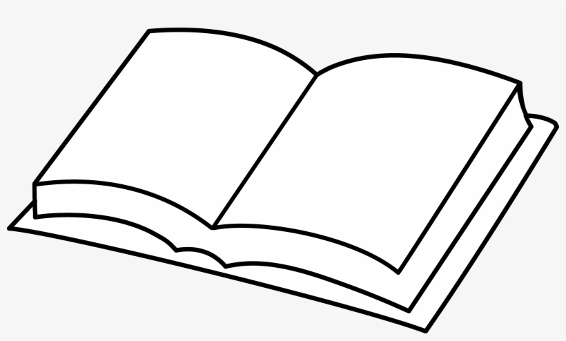 17 Best Photos Of Blank Open Clipart - Books Clipart Coloring Page, transparent png
