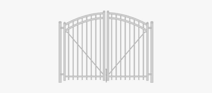 Steel Double Simple Arch Gate - Parts Of Steel Gate, transparent png