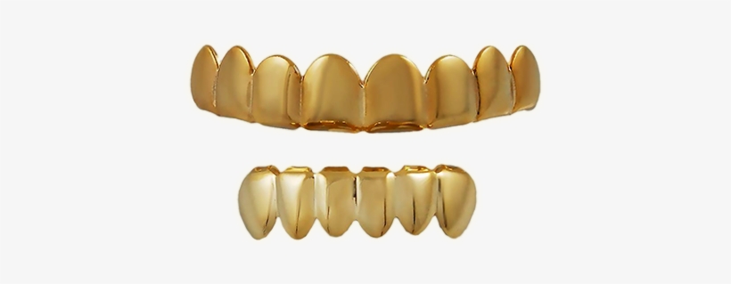 Grill Jewellery Gold Teeth Tooth - Gold Grill Teeth Png, transparent png