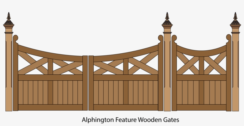 Png Royalty Free Stock Gates Picket And Timber Design - Fence, transparent png