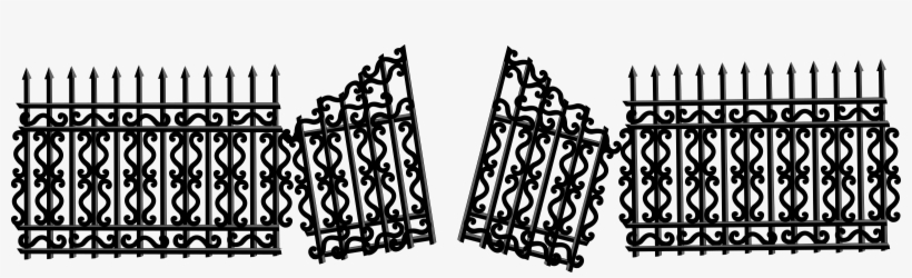 This Free Icons Png Design Of Iron Fence With Broken, transparent png