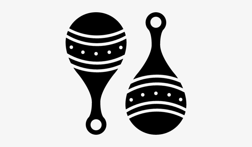 Maracas Couple Vector - Silueta De Maracas, transparent png