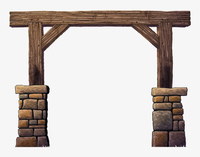Wooden Gate Png Download - Gate Clip Art, transparent png