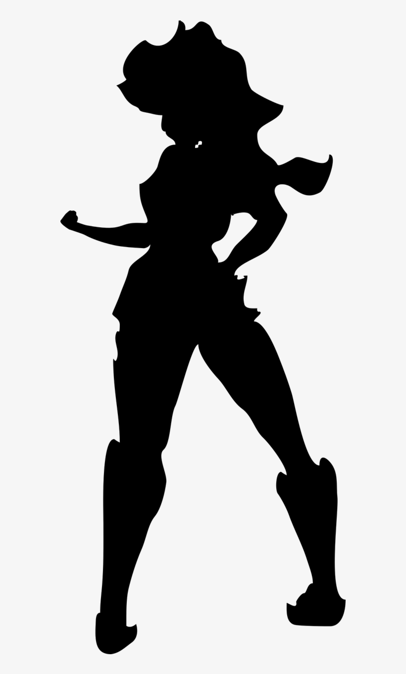 Girl Standing Woman Standing Supergirl - Poison Ivy Batman Silhouette, transparent png