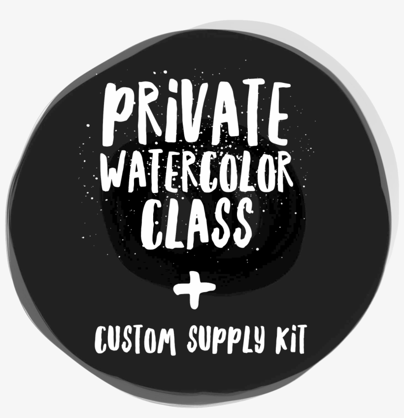 Private Watercolor Class Custom Supply Kit, transparent png