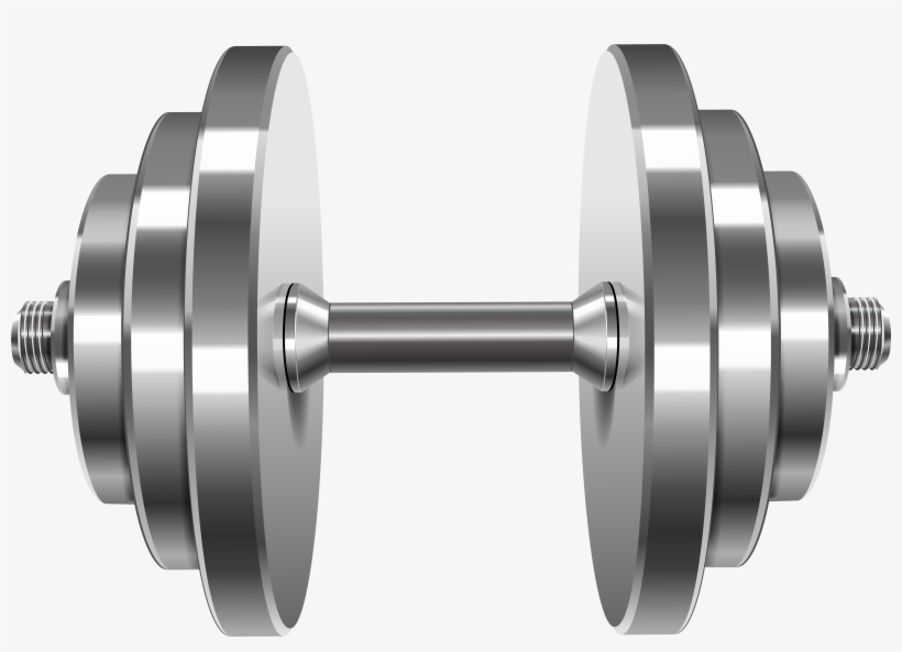 Clipart Transparent Clipart Barbell - Steel Dumbbell, transparent png