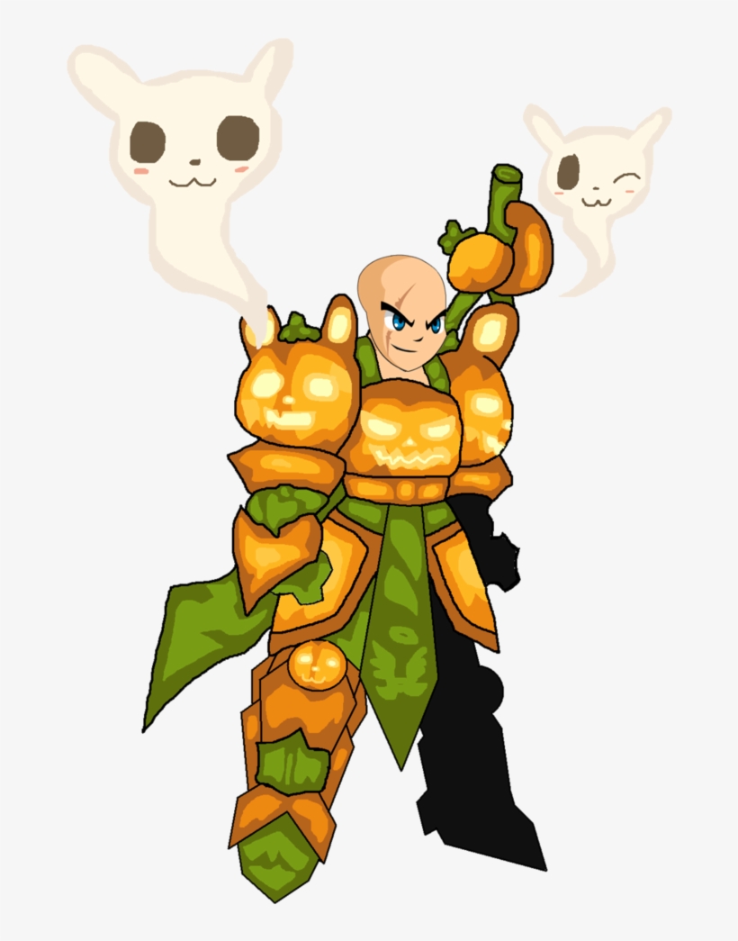 Aqw Graveyard Kawaii Soul Bunny Pumpkin Armor By Teamlpsandacnl - Comics, transparent png