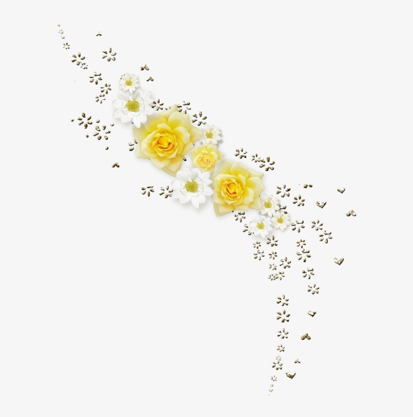 Barras Separadoras Flores Verdes - Gif, transparent png