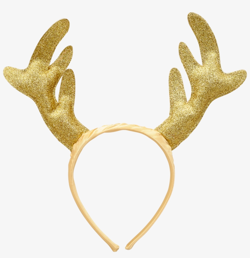Xmas Glitter Antlers Headband, , Large - Julehårbånd Med Glimmergevir, transparent png