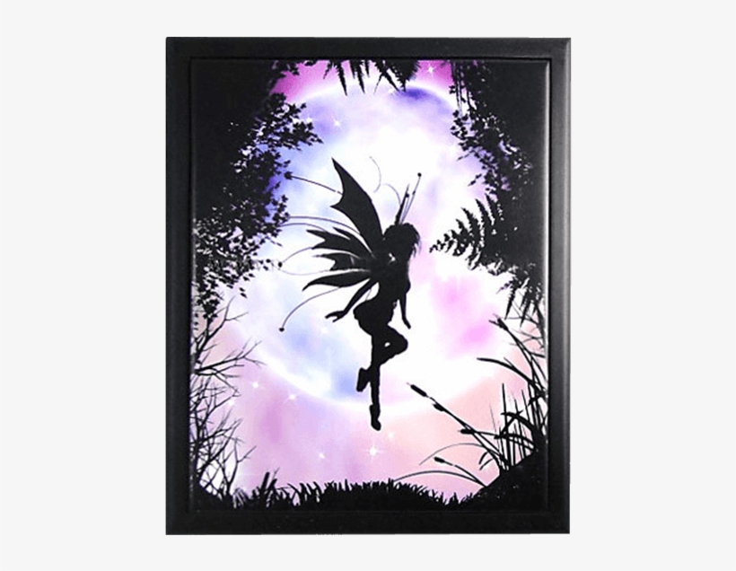 Pixie Dreams Framed Tile By Julie Fain - Butterflies And Fairies, transparent png