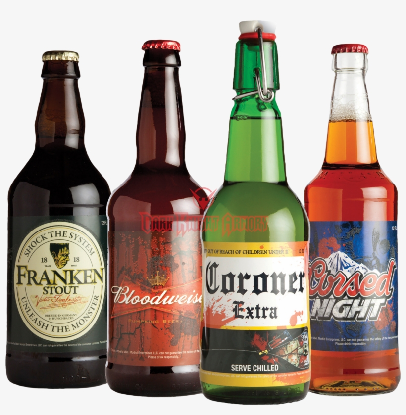 Glowing Halloween Slapsticker Beer Bottle Labels - Halloween Party Glow In The Dark Beer Bottle Labels, transparent png