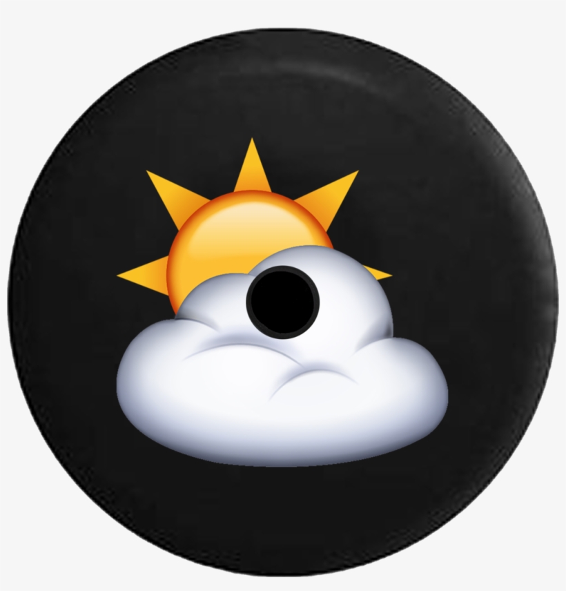 Jeep Wrangler Jl Backup Camera Day Text Emoji Sun Cloud - Emoji, transparent png
