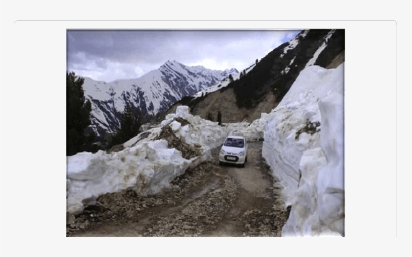 Deteriorated Condition Of Road Due To Heavy Snow Fall - Mughal Road, transparent png