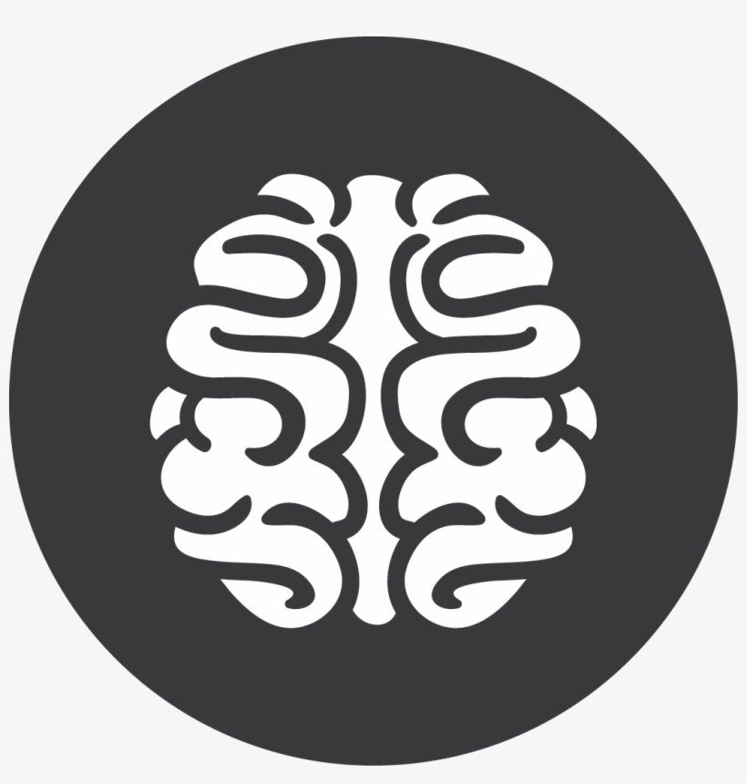 Brain Transparent Picture - Brain Icon Grey, transparent png