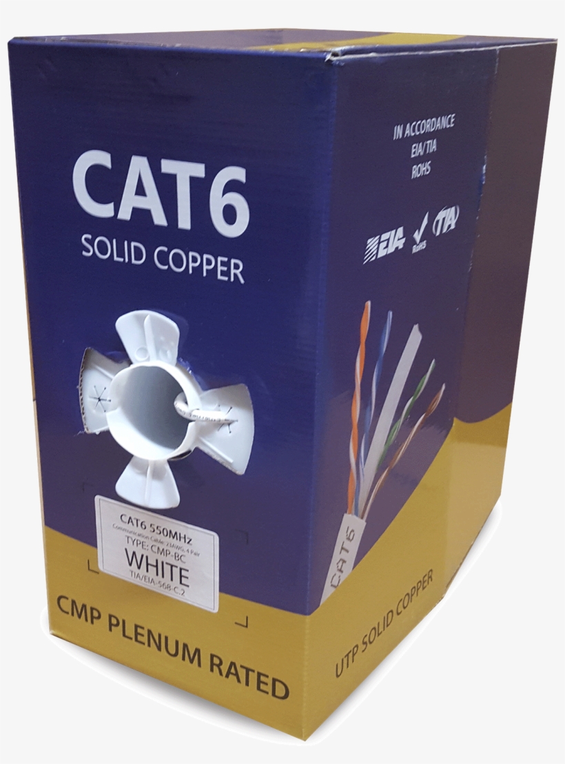 Bn Cables 550mhz Cat6 Blue Plenum Cable 1000ft Bulk, transparent png