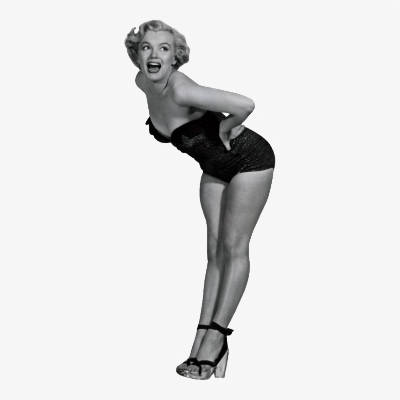 Marilyn Monroe Black And White Png, transparent png