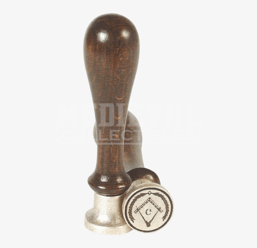 Masonic Wax Sealing Stamp - Timbro Con Croce Templare In Lega Metallica E Legno, transparent png