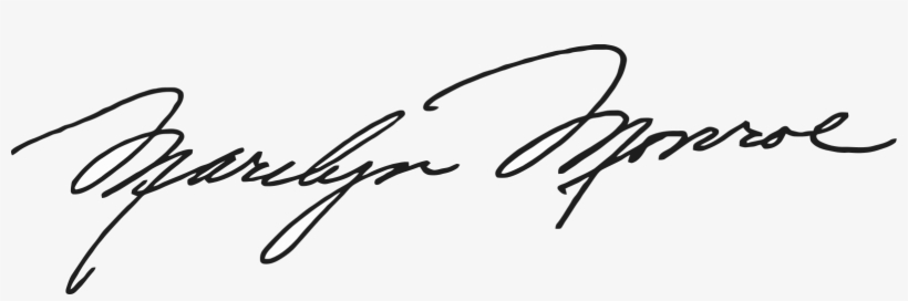 Marilyn Monroe Signature - Marilyn Monroe Signature Vector, transparent png