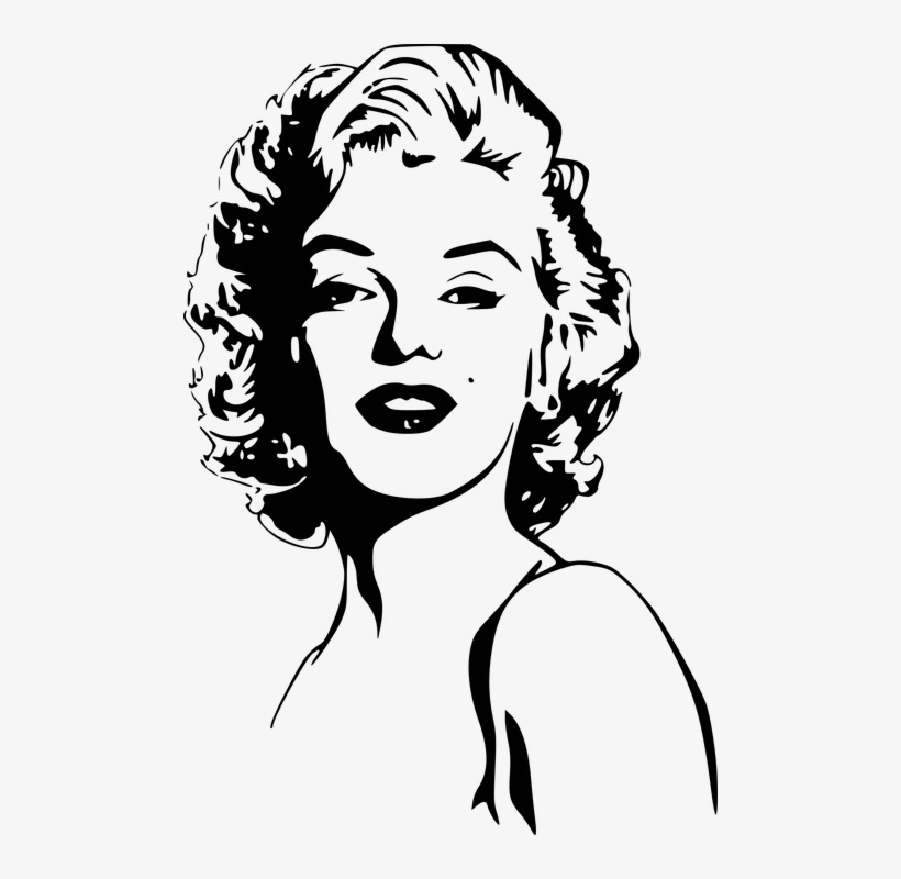 Marilyn Monroe, Woman, Portrait, Face, Female, Glamour - Marilyn Monroe Drawing, transparent png