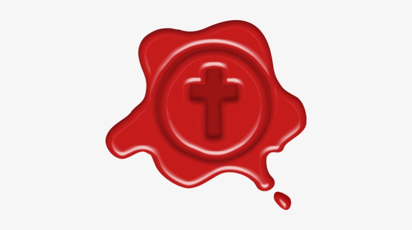 Golden Wax Seal - Sealed By Jesus Blood, transparent png