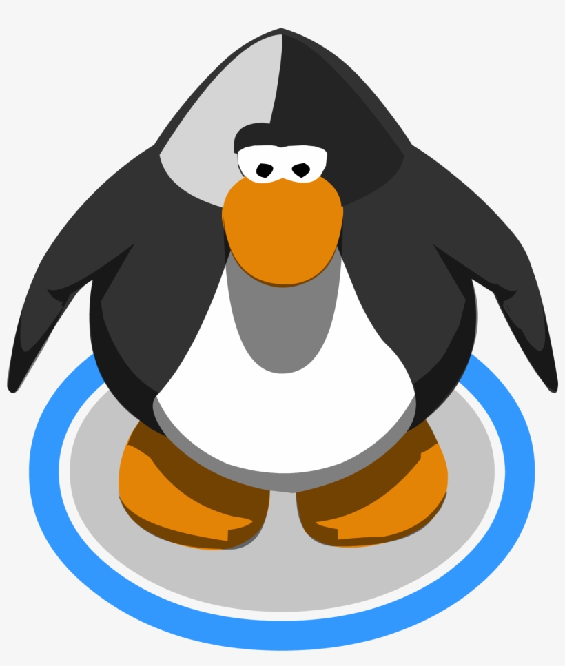 Black Face Paint In-game - Red Penguin Club Penguin, transparent png
