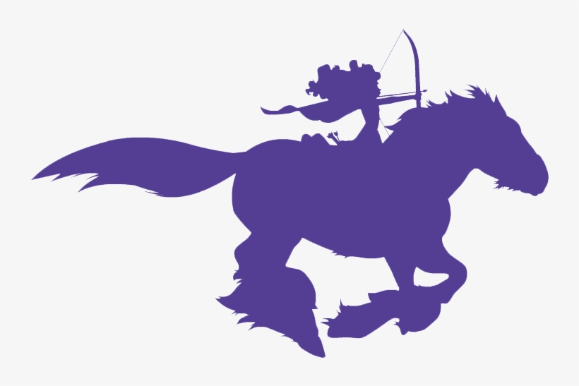 Merida And Angus Silhouette - Merida Silhouette, transparent png
