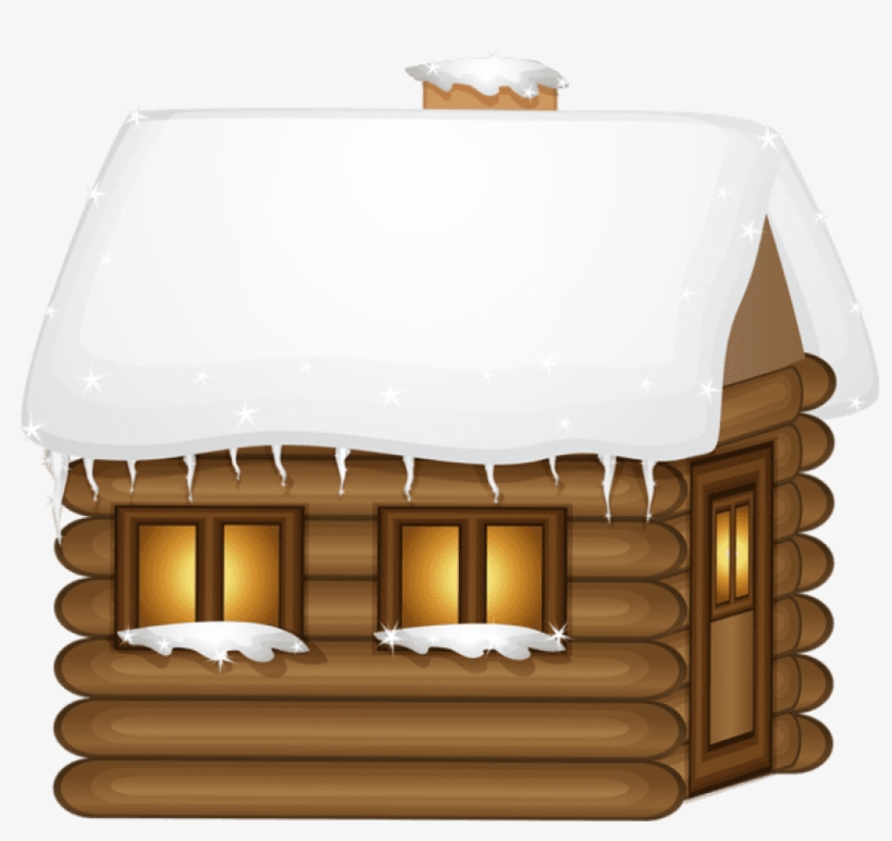 Winter Wooden House Png Clip-art Image - Winter House Clipart, transparent png