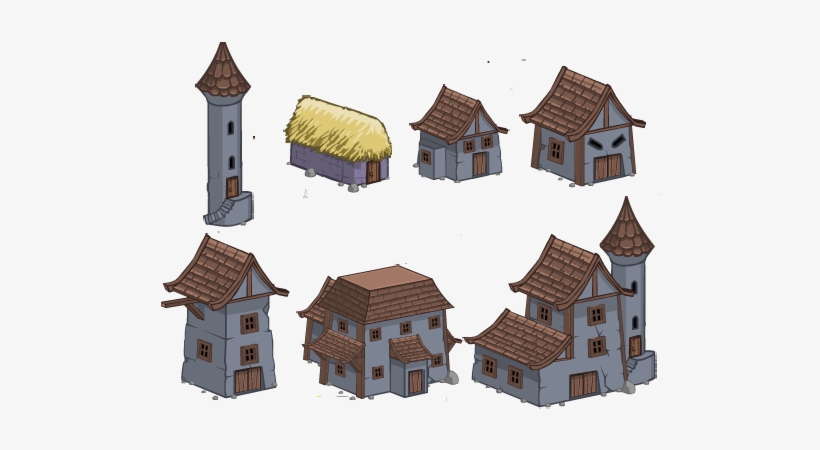 Halloween Houses - Portable Network Graphics, transparent png
