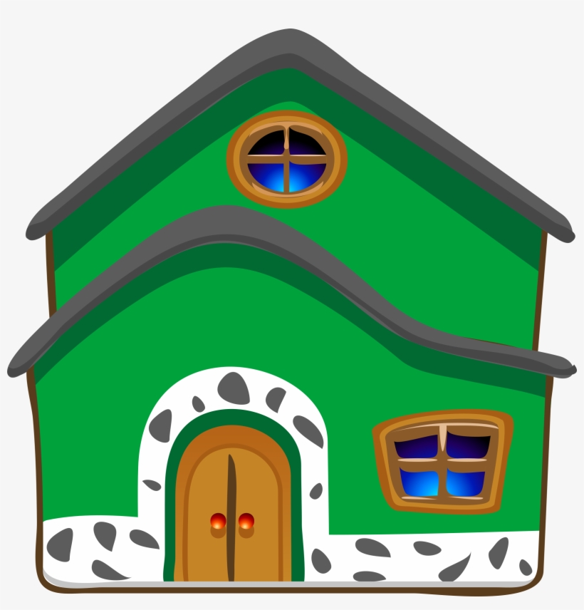 Casa Cartoon Png - Green House Clipart, transparent png