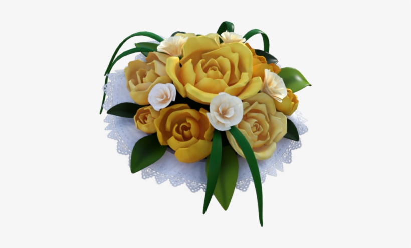 Wedding Yellow Rose Bouquet, Flower, Wedding, Rose - بوكية ورد للعروس Png, transparent png