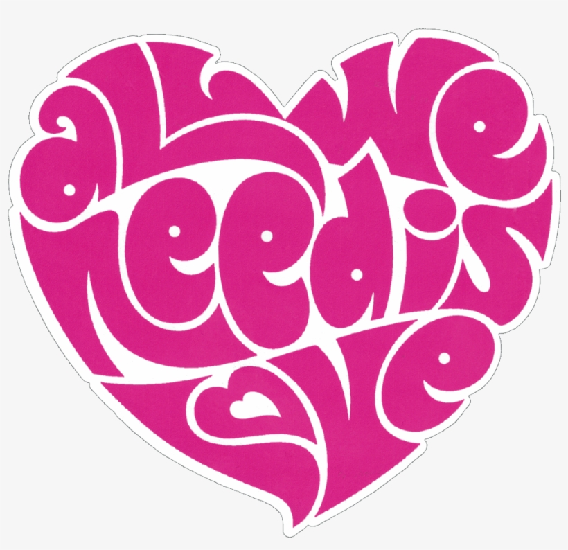 All We Need Is Love Beatles Lennon Heart - All We Need Is Love Heart, transparent png