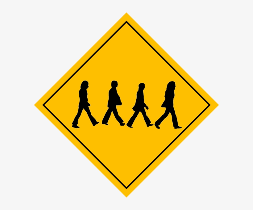 Beatles Abbey Road Stencil, transparent png