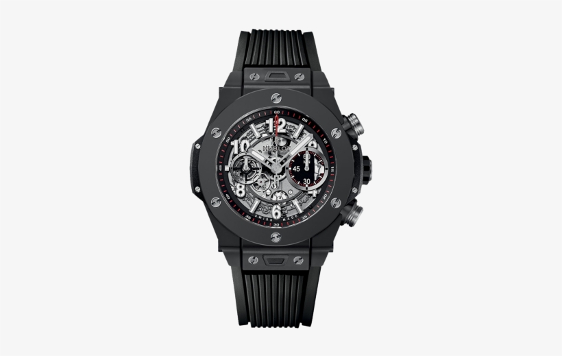 Hublot 411 - Ci - 1170 - Rx - Hublot Unico Black Magic, transparent png