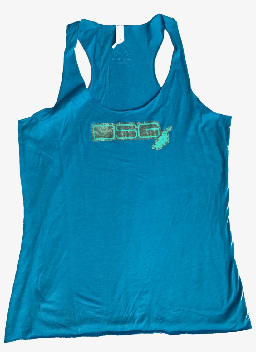 Turquoise Dsg Logo Realtree Xtra Hunting Tank-front - Hunting, transparent png