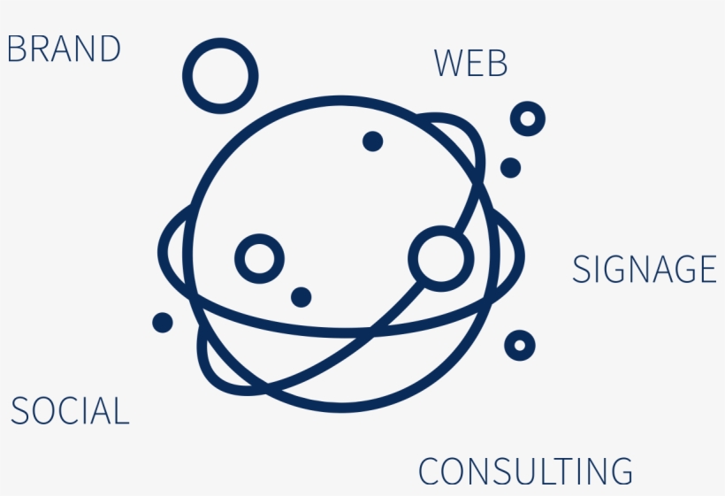 Church Plant Design Website Logo Marketing Media - Line Drawing Planets, transparent png