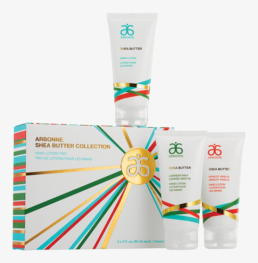Arbonne Shea Butter Collection Hand Lotion Trio Moisturize,, transparent png