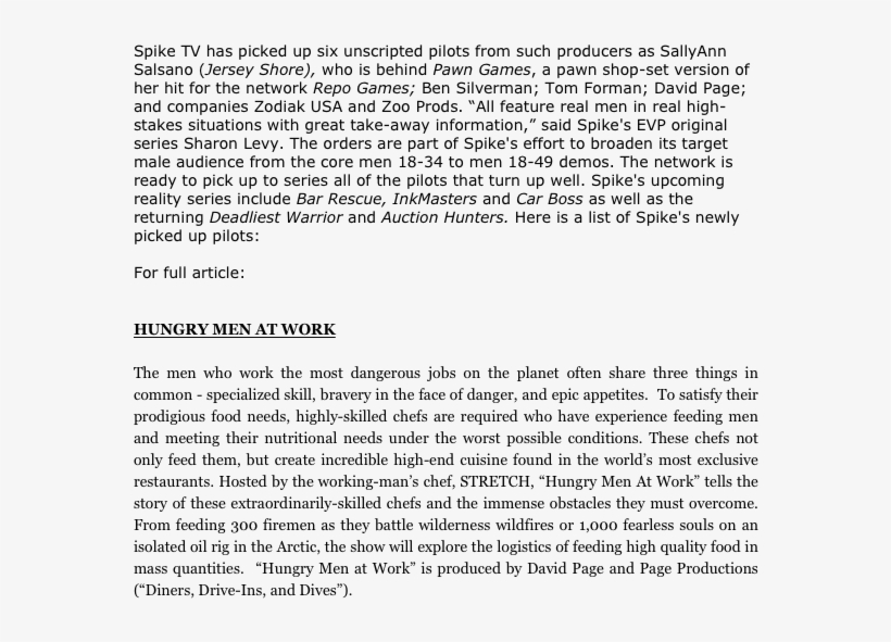 Spike Tv Has Picked Up Six Unscripted Pilots From Such - Totem By May Swenson, Plate 24 N Francisco: Arion Press,, transparent png