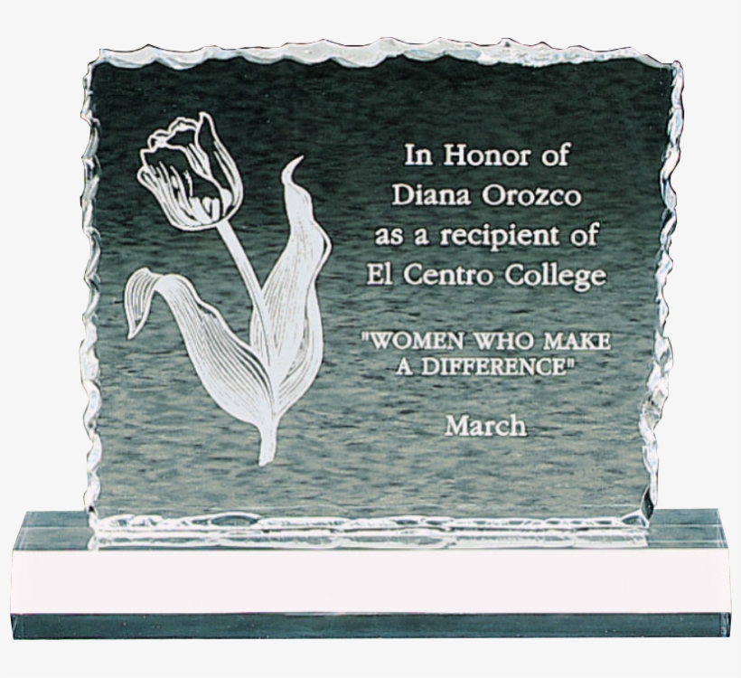 Jade Acrylic Cracked Ice Award - Trophy, transparent png