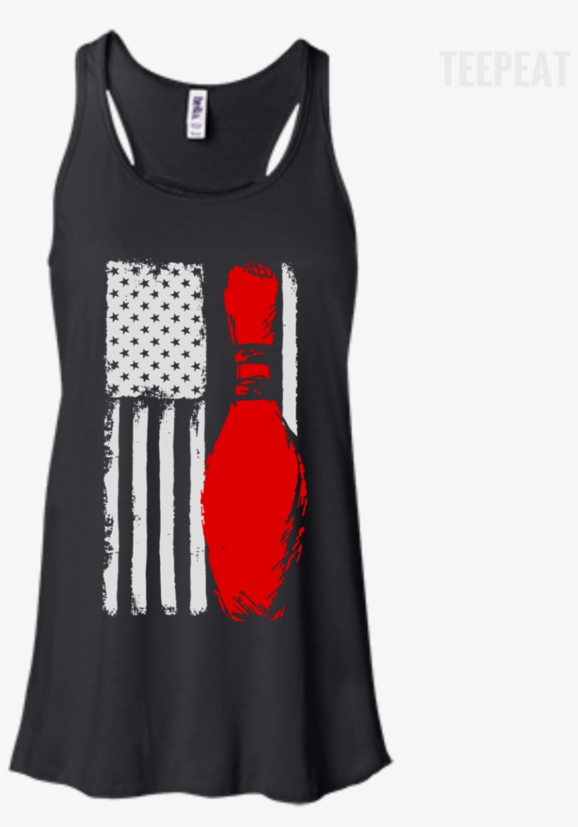 Usa Flag Bowling Ladies Tee Apparel Teepeat - Na Na Hoodies & Sweatshirts, transparent png