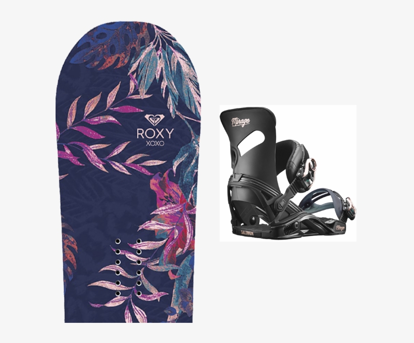 Roxy Xoxo 2018 Salomon Mirage Black - Salomon Mirage Women Bindings Size S, transparent png