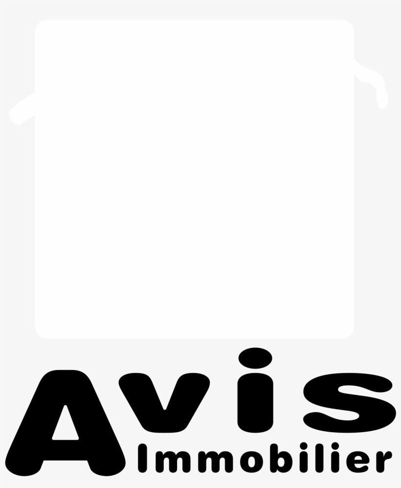 Avis Immobilier Logo Black And White - Avis Immobilier, transparent png